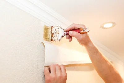 Pose de papier peint à Marbeuf — revêtements muraux et toiles de verre